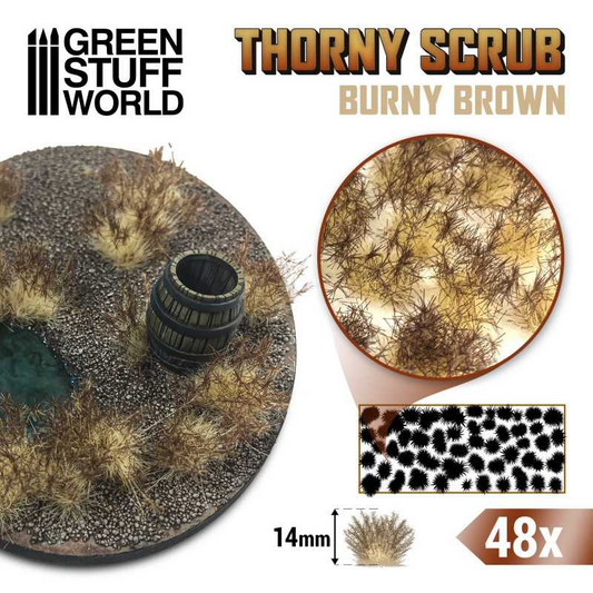 SPIKEY BURNY BROWN TUFT