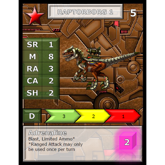 BOT WAR RED STAR STAT CARDS